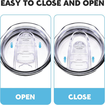 2 Pack 20Oz Skinny Tumbler Replacement Lids,Spill Proof Covers | Splash Resistant Sliding Covers with Seal Ring,For 20Oz Strainght Skinny Tumbler,Straw Friendly, BPA Free,Leak-Proof5