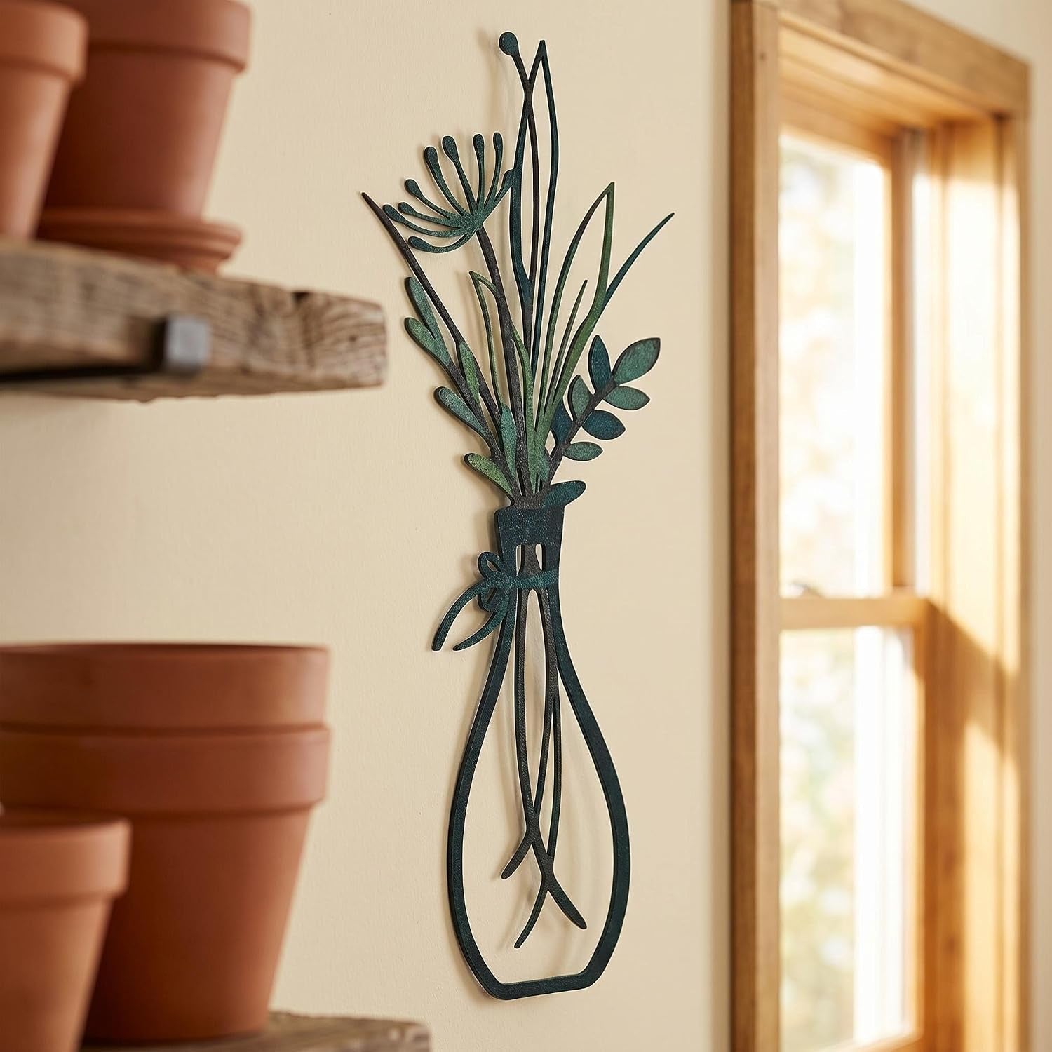 3pcs-green-metal-flower-vase-wall-art-botanical-iron-farmhouse-decor-3-piece-green-metal-flower-vase-wall-art-botanical-iron-wall-sculpture-easy-to-hang-farmhouse-decor-for-living-room-bedroom