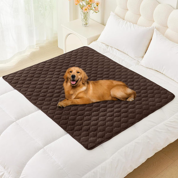 Smiry Waterproof Dog Bed Cover, Reversible Pet Blanket for Sofa Couch | Soft Washable Dog Blanket, Leakproof Couch Cover for Dogs Cats & Furniture Protection, 52X82, Grey/Dark Grey120