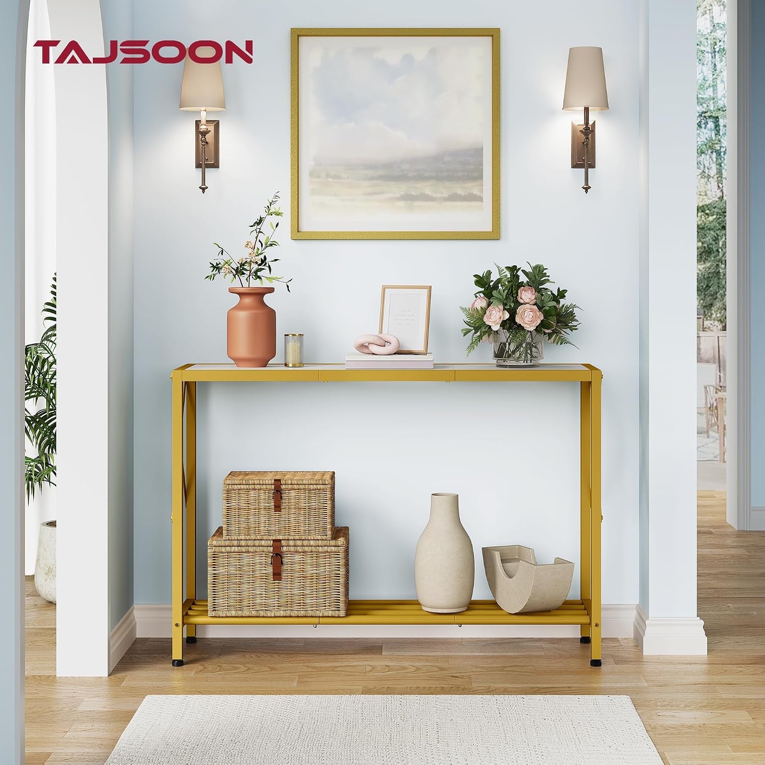 entryway-table-41-8-2-tier-gold-console-table-with-shelves-narrow-entry-table-thin-sofa-table-for-hallway-living-room-foyer-entrance-corridor-office-gold-white