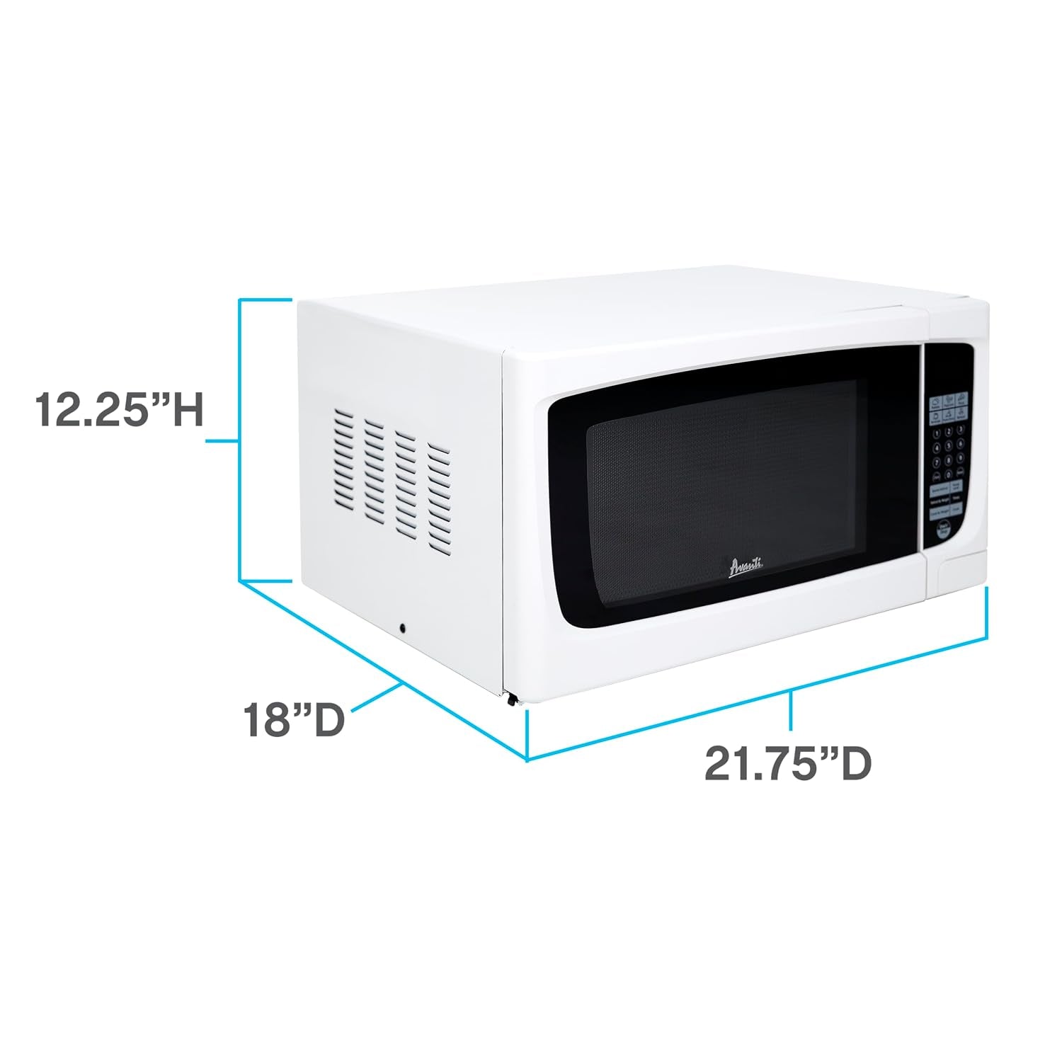 mo1450tw-microwave-oven-1000-watts-compact-with-9-pre-set-cooking-settings-speed-defrost-electronic-control-panel-and-glass-turntable-1-4-cu-ft-white