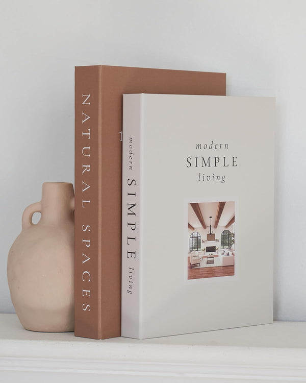 Beautiful Decorative Books Set of 2 Boxes for Coffee Table & Mantel Decor | Aesthetic Modern Home Decoration for Your Bookshelf or Mantel Shelf, Fake/Faux Books Double as Photo Storage or Keepsake Box9