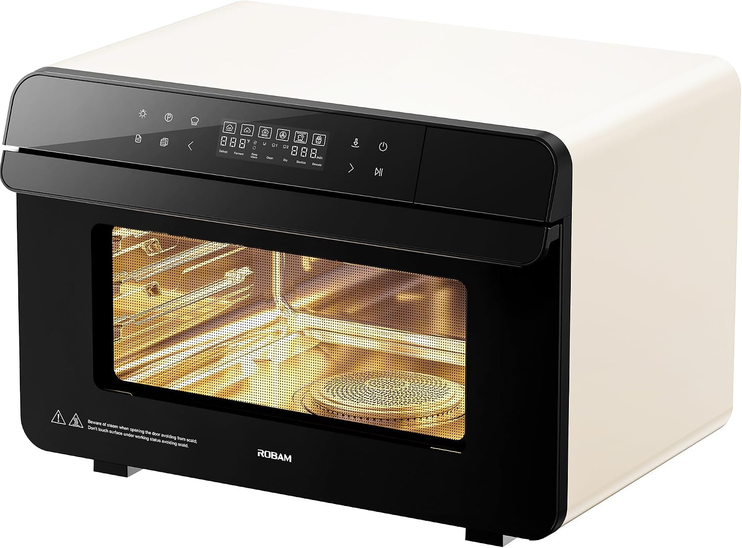 toaster-air-fryer-combi-oven-countertop-steam-oven-14-in-1-with-convection-steam-roast-bake-multi-stage-cooking-self-clean-7-modes-30-built-in-recipes-for-kitchen-pizza-baking-white