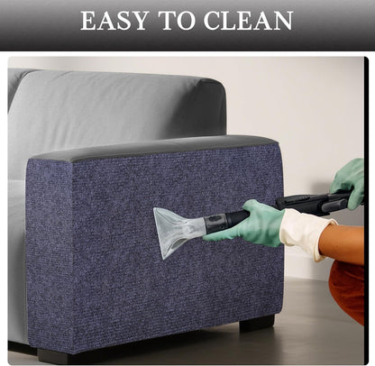 Cat Scratch Furniture Protector Couch Protector from Cat Claws Self-Adhesive Carpet Remnants Scratching Mat Trimmable DIY Climbing Covering Posts (Grey, 15.8" X 39.3")4
