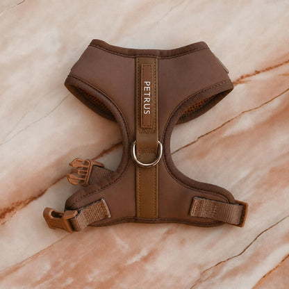 Premium No-Pull Dog Harness Soft Neoprene & Breathable Mesh Vest with Front & Back Clip D-Rings Adjustable Lightweight Walking Harness for Puppies, Small & Medium Dogs (Bronze Brown Gold, M)4