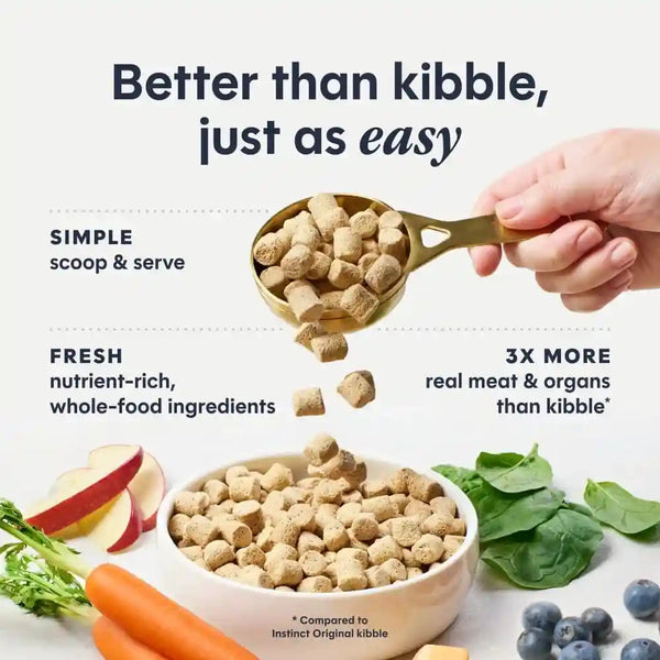 Instinct Freeze Dried Raw Meals, Natural Cat Food, Chicken, 9.5 Oz. Bag | Freshdried Raw, 93% Meat & Organs, 7% Non-Gmo Vegetables, Fruits & Other Wholesome Ingredients, Supports Overall Vitality4