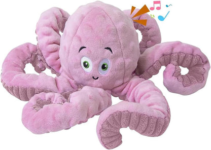 BUYPOW Funny Plush Dog Chew Toys, Squeaky Dog Toys, Interactive Tug of War Puppy Toys, Stuffed Dog Toys for Small, Medium and Large Dogs - Monkey9