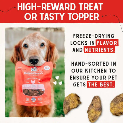Stella & Chewy'S Freeze-Dried Raw Chicken Heart Dog Treats - Single Ingredient, No Additives - Premium Training Treats - Perfect for Picky Eaters - 11Oz Bag8