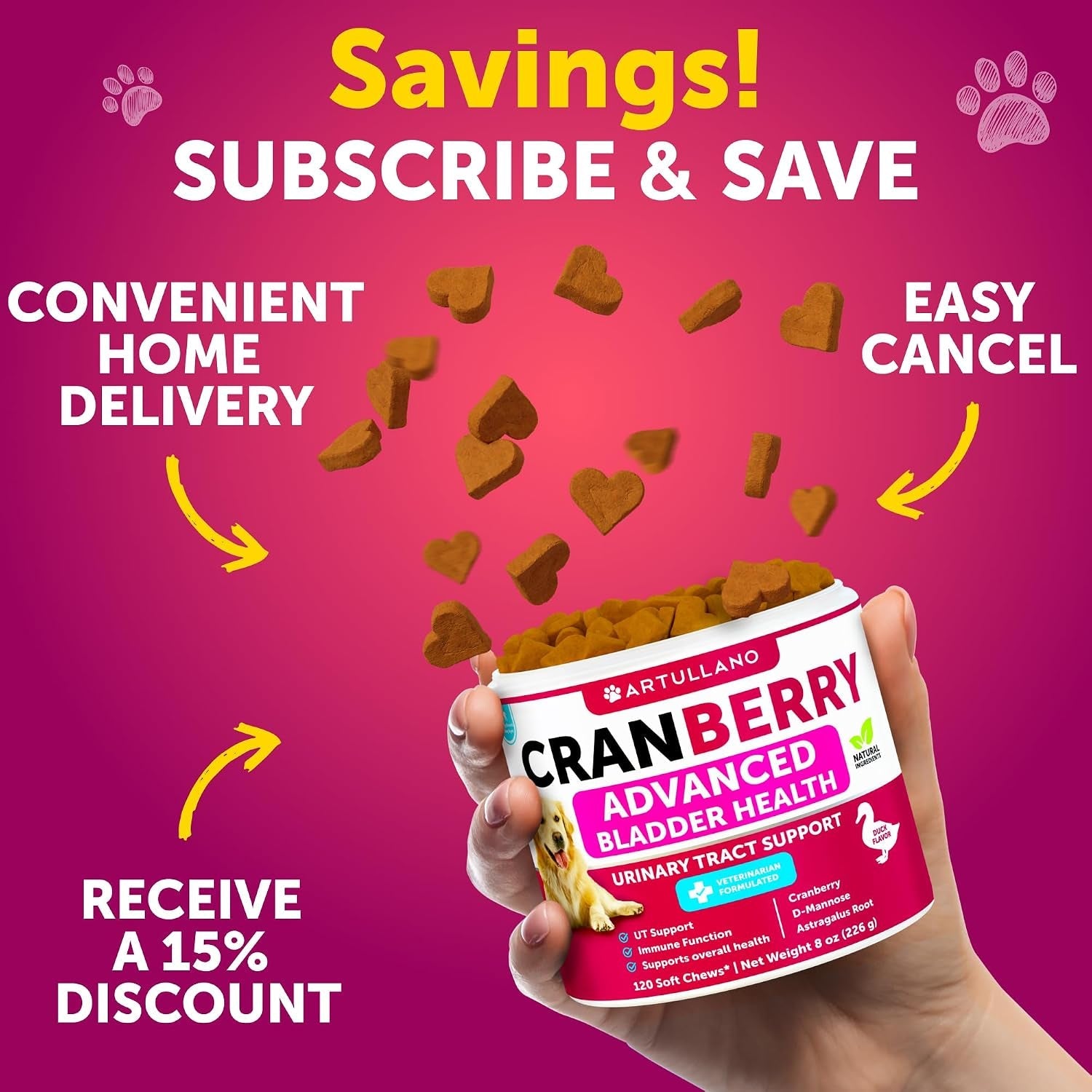 dog-ut-treats-cranberry-chews-for-dogs-urinary-tract-bladder-support-supplement-with-natural-cranberry-extract-tasty-120-soft-bites-for-daily-wellness-with-fish-oil-pumpkin-d-mannose