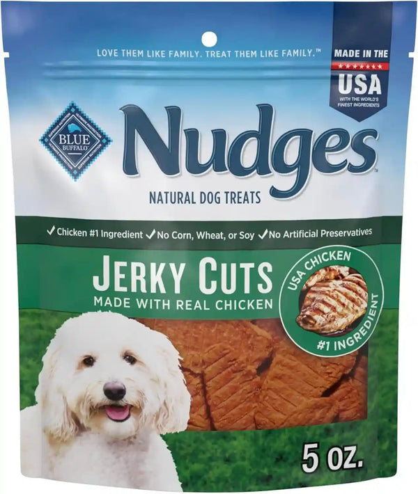 Blue Buffalo Nudges Chicken Jerky Bites Natural Dog Treats, Tender & Meaty Dog Snacks, Healthy Reward or Training Treat, Made in the USA with Real Chicken, No Artificial Preservatives, 16 Oz.14