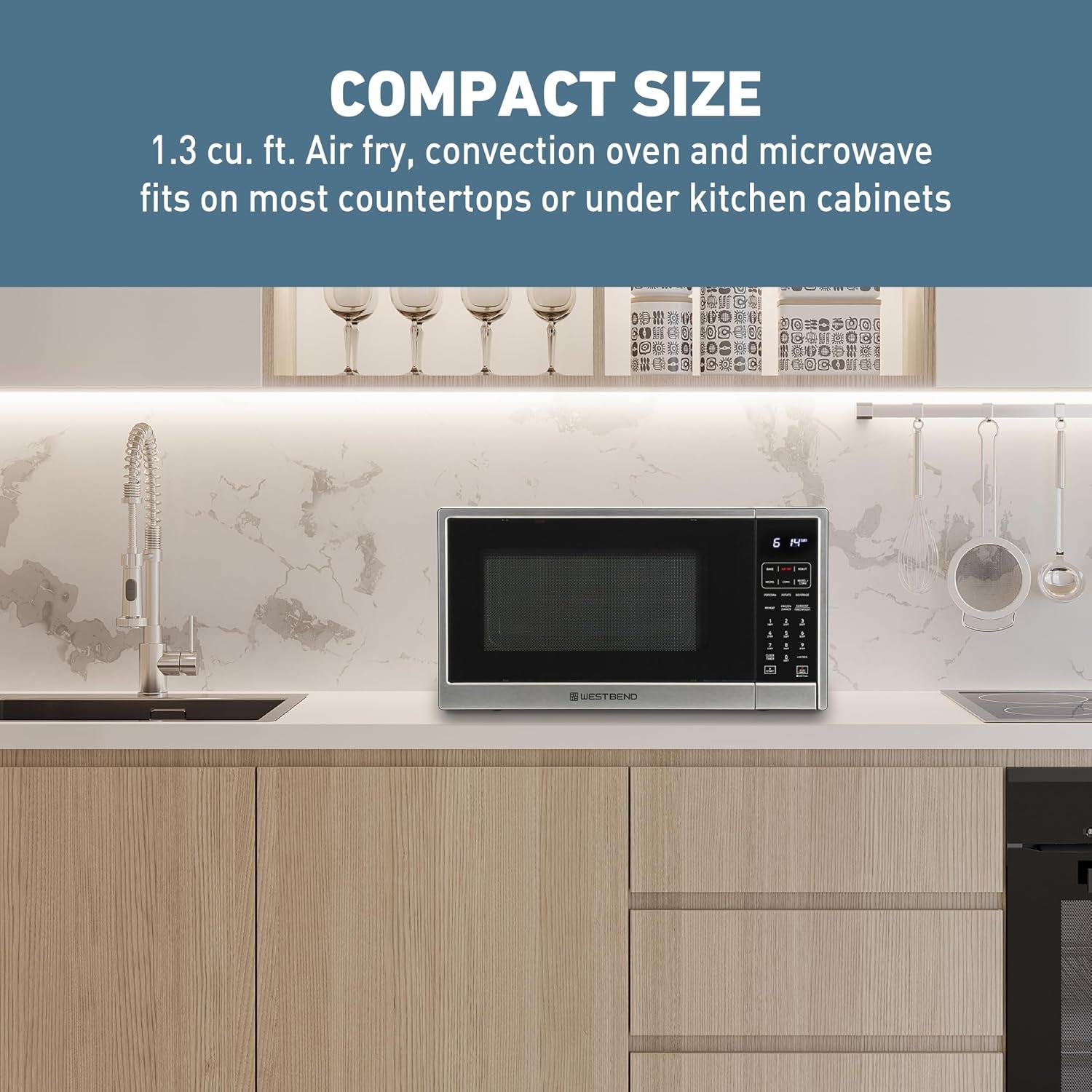 3-in-1-microwave-air-fryer-convection-oven-1000-watts-with-10-power-levels-and-12-presets-speed-defrost-electronic-control-panel-and-glass-turntable-1-3-cu-ft-stainless-steel