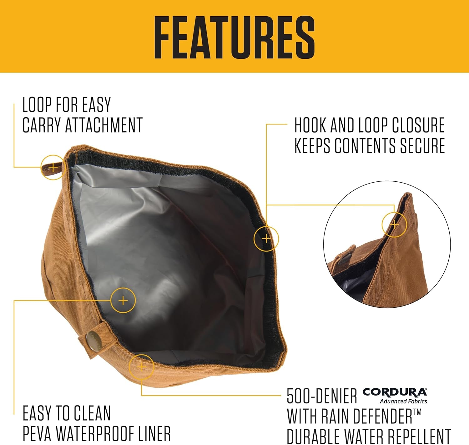 carhartt-nylon-duck-travel-dog-bowl-carhartt-brown-packable-dog-bowl-for-food-and-water-10-cup-capacity
