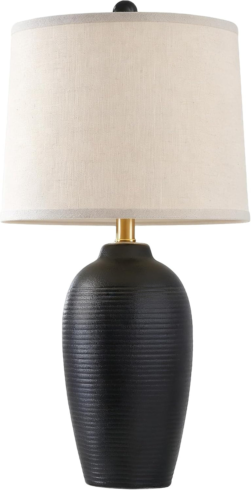 25-retro-vintage-ceramic-table-lamp-for-living-room-bedroom-farmhouse-rustic-black-bedside-lamp-with-natural-textured-finish-nightstand-lamps-for-end-table-bulb-included