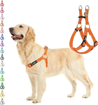 PUPTECK No Pull Dog Harness Soft Adjustable Basic Nylon Step in Puppy Vest Outdoor Walking with ID Tag30