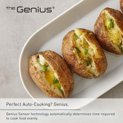 Panasonic Countertop Microwave Ovens, 0.9 Cu. Ft. 1000W, 15 Auto Cooking Presets, Inverter Technology for Even Cooking, with Genius Sensor Technology and Turbo Defrost- NN-SD47QSDAYH4