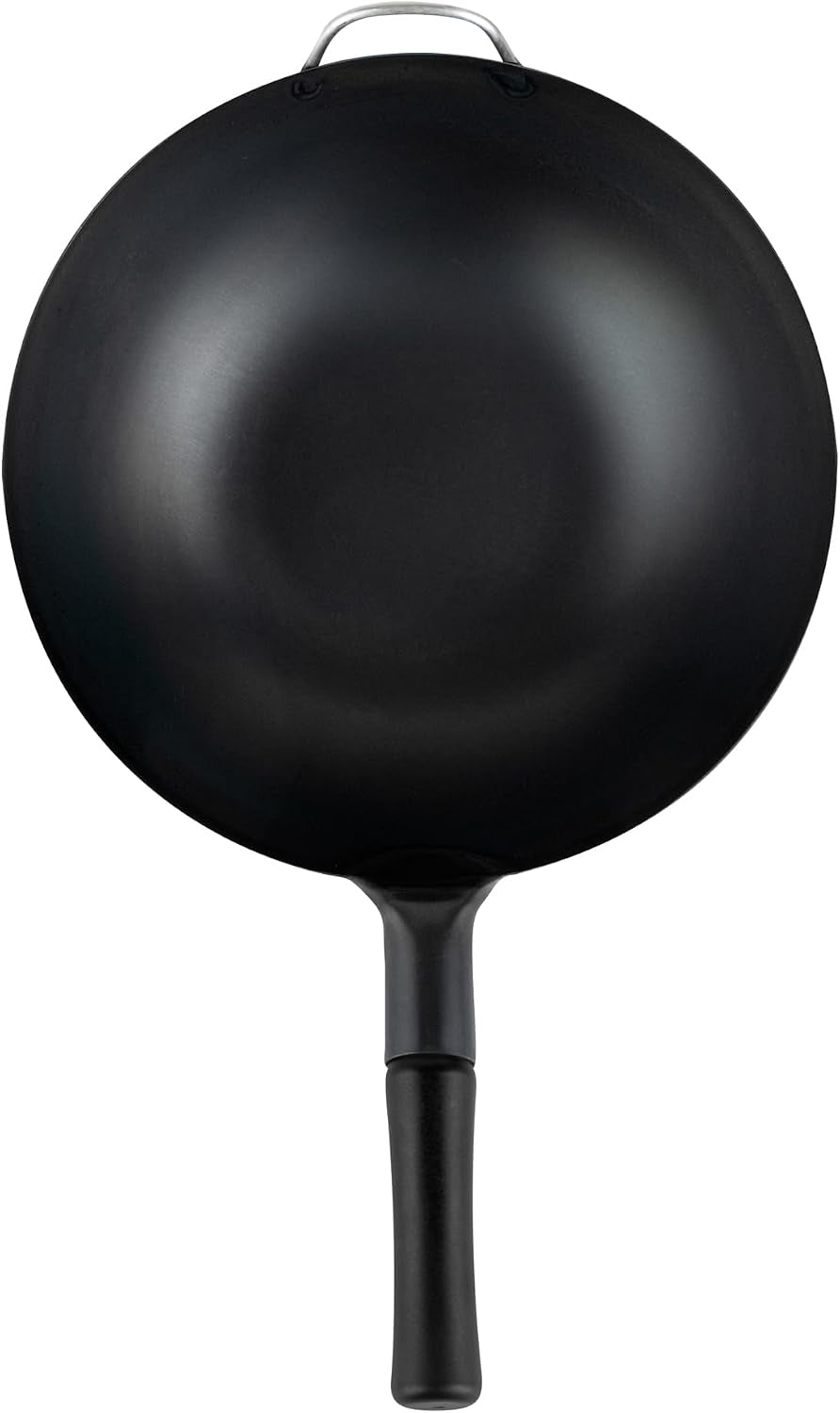 carbon-steel-wok-1-pack-of-13-3-inch-heavy-duty-uniform-heat-distribution-pan-induction-compatible-flat-bottom-wok-welded-handle-black-for-gas-stovetops-and-grills