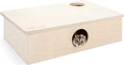 Niteangel Multi-Chamber Hamster House Maze: 2 Entrance 6 Rooms Maze Habitat | No-Disturb Removable Lid - Encourage Pets Hide and Explore Freely Hideout & Tunnel Maze Toys for Hamster Gerbils Mice Lemming9