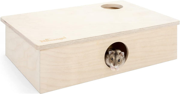 Niteangel Multi-Chamber Hamster House Maze: 2 Entrance 6 Rooms Maze Habitat | No-Disturb Removable Lid - Encourage Pets Hide and Explore Freely Hideout & Tunnel Maze Toys for Hamster Gerbils Mice Lemming9