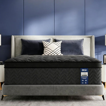 Upgraded Luxury 12 Inch Hybrid Twin Size Mattress in a Box, Medium Firm | Cooling Gel Memory Foam & Pocket Springs, 7-Zone Support, Back Pain Relief, Extra Edge Support, Certipur-Us, 365-Night Trial1