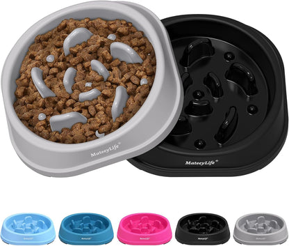 Mateeylife 2-Pack Slow Feeder Dog Bowls, 2 Cups, Dog Puzzle Feeder Bowl | Food-Contact Safe, Dishwasher Safe, Non-Slip Base, Maze Design, for Fast Eaters, for Dogs and Cats, Daily Mealtimes11