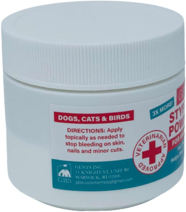 5 Oz Styptic Powder for Dogs, Cats & Birds Stops Bleeding– Quick Blood Clotting for Nail Clipping, Minor Cuts, Tail Docking & Wing Clipping – Pet First Aid Hemostatic Powder with Sealed Top & Scoop | Stops Bleeding, Quick Blood Clotting for Nail Clipping, Minor Animal Cuts & Wound Care, Pet First Aid Hemostatic3