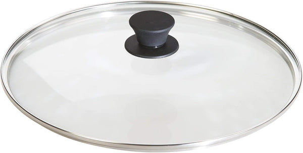 round Glass Lid, Tempered Glass with Silicone Knob, 12 Inches | Tempered Glass Pan Cover with Silicone Knob for Moisture Locking & Easy Viewing, Oven-Proof Lid for Skillets1