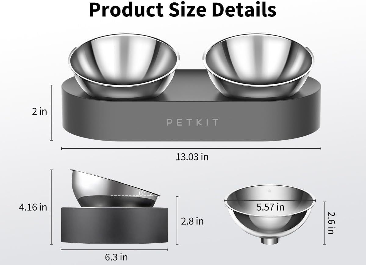 petkit-304-stainless-steel-elevated-cat-bowls-dog-bowls-raised-cat-food-and-water-bowl-set-non-slip-anti-vomiting-15-tilted-cat-small-animal-plate