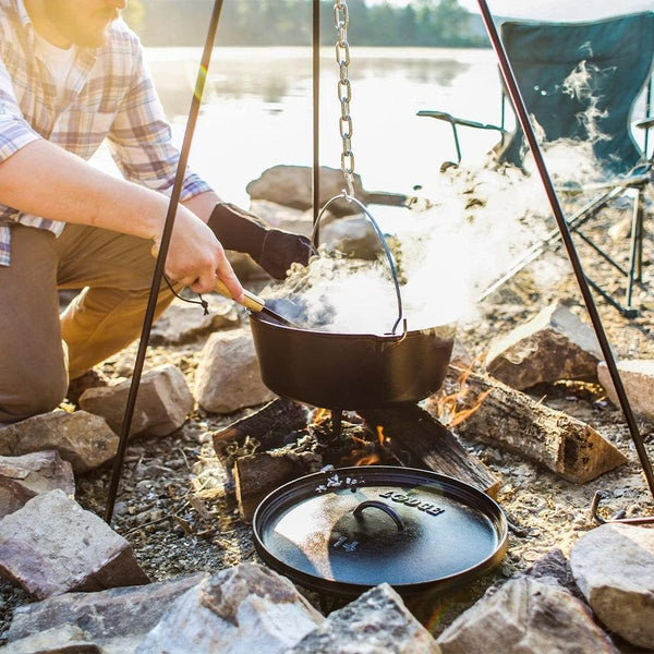 Steel Adjustable Camp Cooking Tripod, 60 Inches, Black | Adjustable Steel Campfire Cooking Tripod for Suspending Dutch Ovens & Pots or Cookware over an Open Flame2