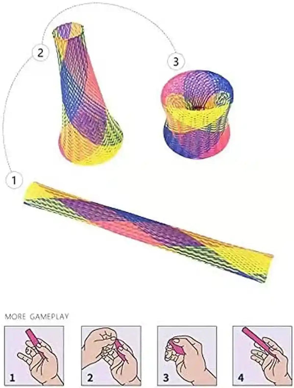 ISMARTEN Cat Spring Toys, 30 Packs Cat Tube Spring Toy Interactive Cat Toy for Indoor Cats, Plastic Spring Coils Attract Cats to Swat, Bite, Hunt(Random Color) (30 Packs)3