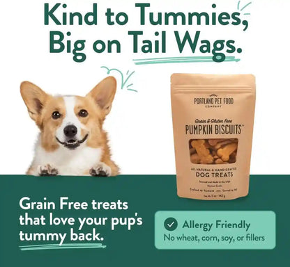 Portland Pet Food Pumpkin Dog Treats - Healthy, Grain-Free Biscuits, 5 Oz | Human-Grade, Limited Ingredient, Natural Low Calorie Training Treats for Small & Large Dogs, Puppy to Senior, Made in USA4