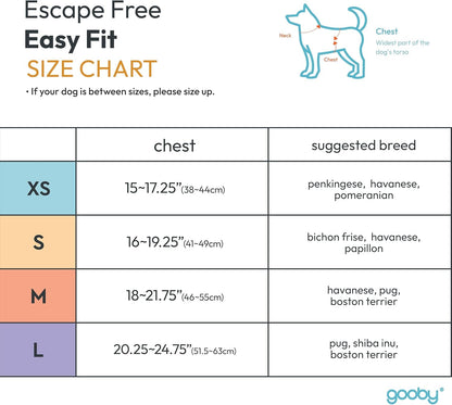Gooby - Escape Free Easy Fit Harness, Small Dog Step-In Harness for Dogs That like to Escape Their Harness, Turquoise, Small3