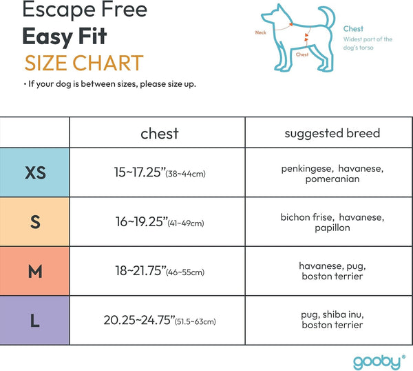 Gooby - Escape Free Easy Fit Harness, Small Dog Step-In Harness for Dogs That like to Escape Their Harness, Turquoise, Small3