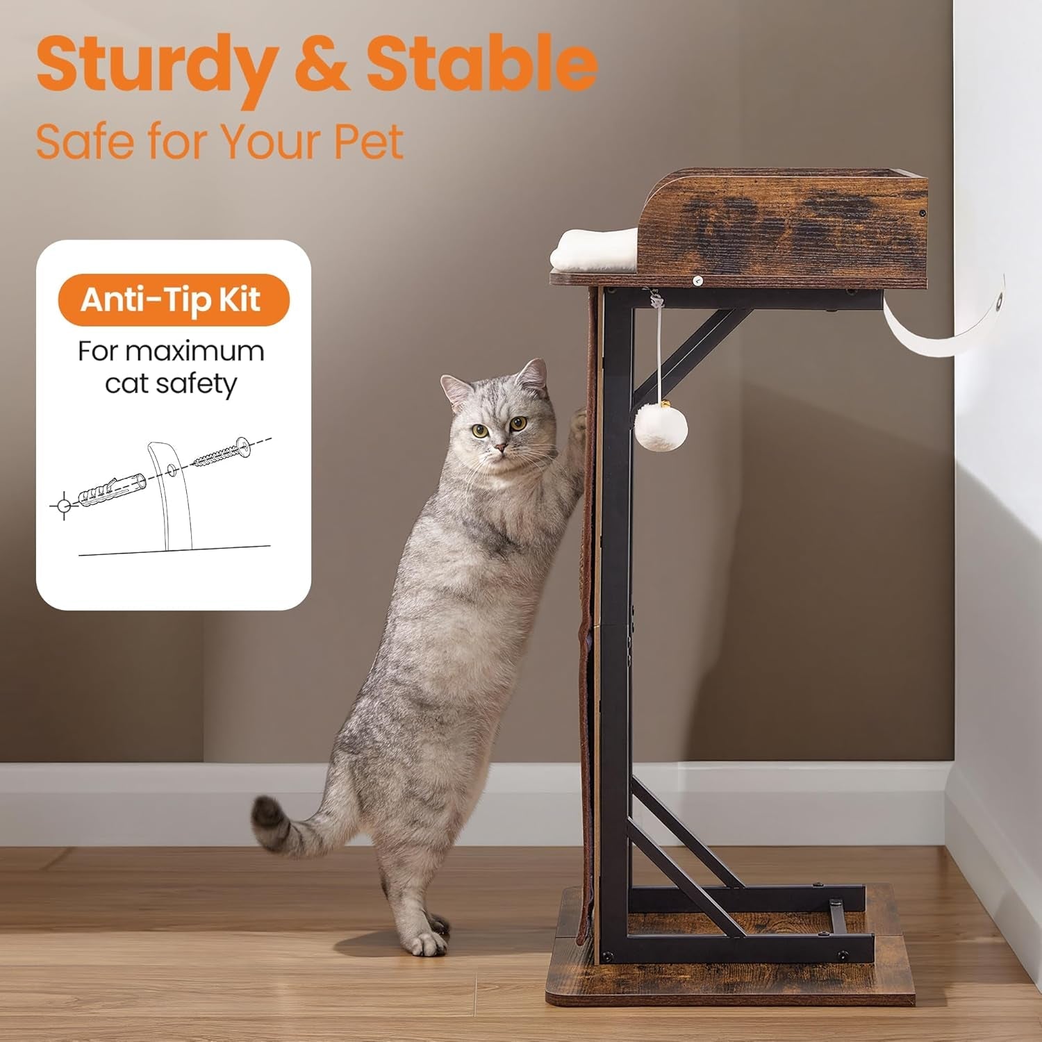 modern-wood-cat-tree-tower-for-indoor-large-adult-cats-with-big-perch-bed-33-8in-tall-wooden-cat-trees-with-platform-cat-scratching-pads-washable-cushions-cat-furniture-for-window-rustic-brown