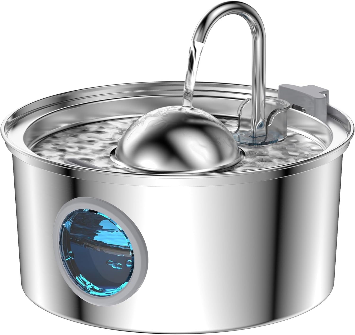aonboy-cat-water-fountain-stainless-steel-108oz-3-2l-cat-fountain-pet-water-fountain-with-water-level-window-hemispherical-shape-multi-filter-silent-pump-water-tap-provides-flowing-water
