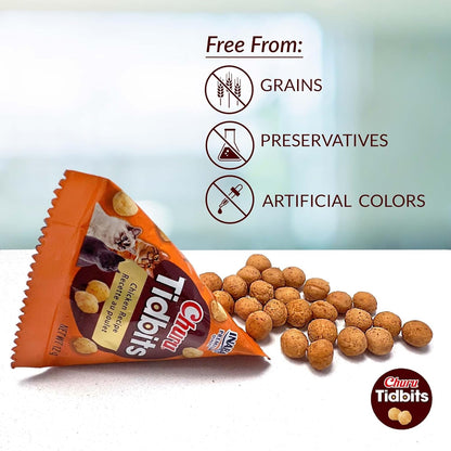 INABA Churu Tidbits Chewy Cat Treats, Tuna Salmon, 8Ct | Immune Support, Antioxidant Support, 70% Moisture, Training Treat, Dual Texture, 8 X 0.42 Oz Packs2