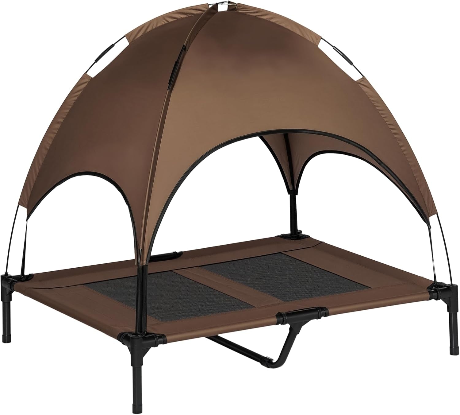 pawhut-elevated-portable-dog-cot-cooling-pet-bed-with-uv-protection-canopy-shade-48-inch-large-pet-bed-outdoor-dog-cot-uv-protection-shade-camping