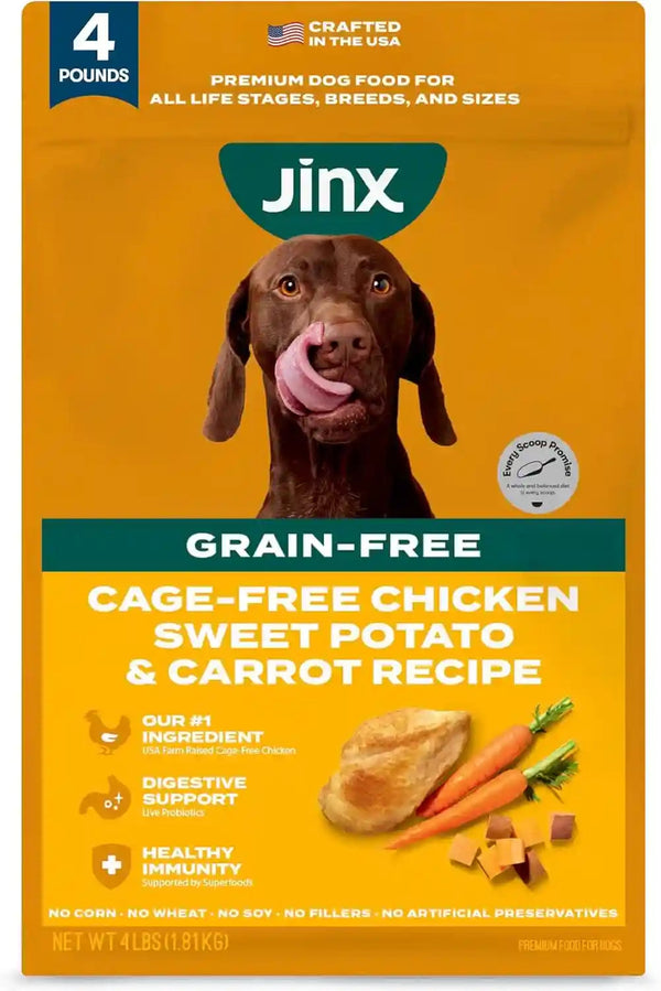 Jinx Grain Free Dry Dog Food - Real Salmon, Sweet Potato & Carrot, 4Lb | Premium Kibble for Digestive Support & Healthy Immunity - No Fillers, All Lifestages (Puppy, Adult & Senior), Breeds & Sizes18