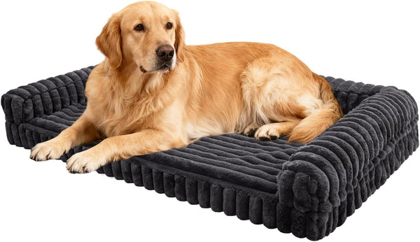 Waterproof Orthopedic Dog Bed for Medium Dogs Brown | Non-Slip Egg-Crate Memory Foam Dog Couch Pet Bed with Sides Removable Washable Cover for Crate10