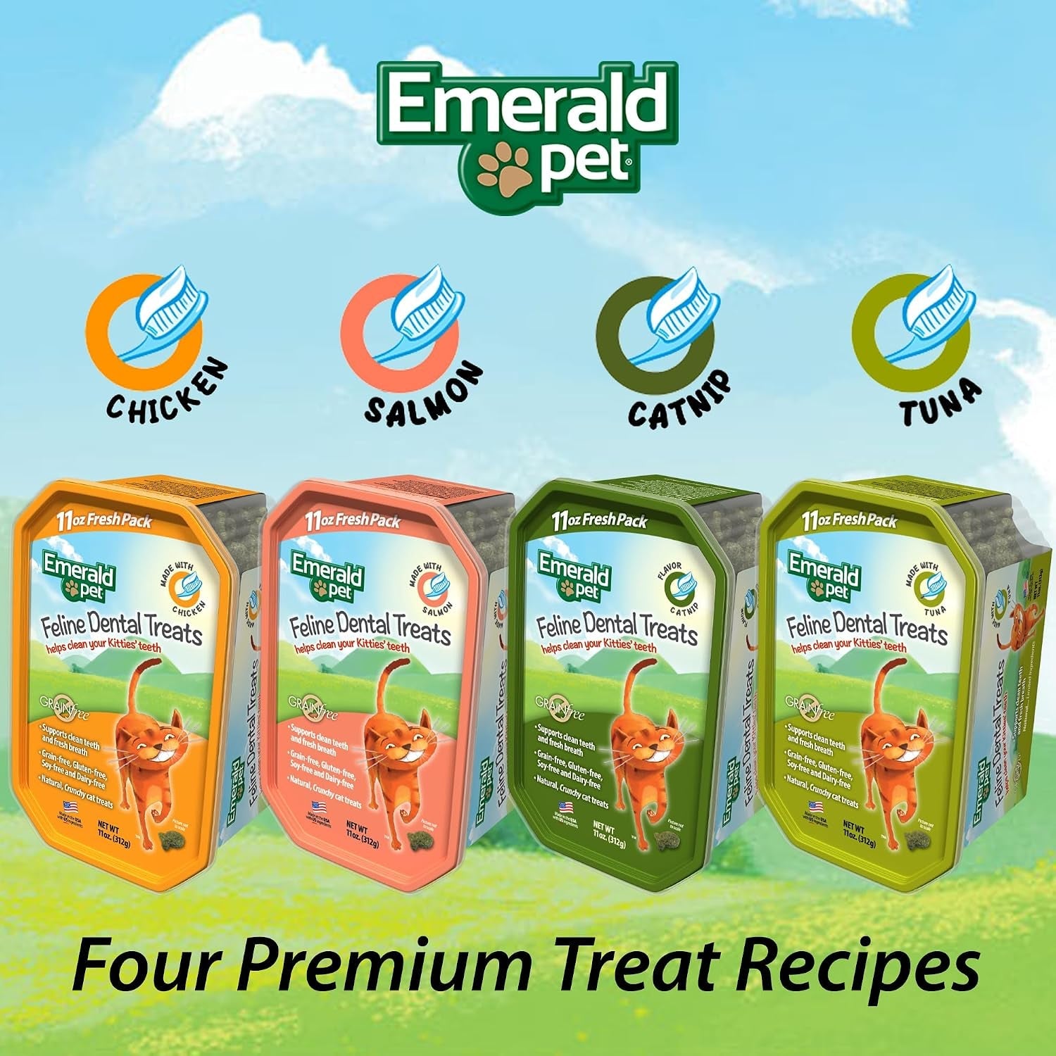 emerald-pet-grain-free-cat-dental-treats-with-catnip-crunchy-natural-dental-treats-for-cats-to-clean-teeth-freshen-breath-and-reduce-plaque-tartar-11-oz-tub