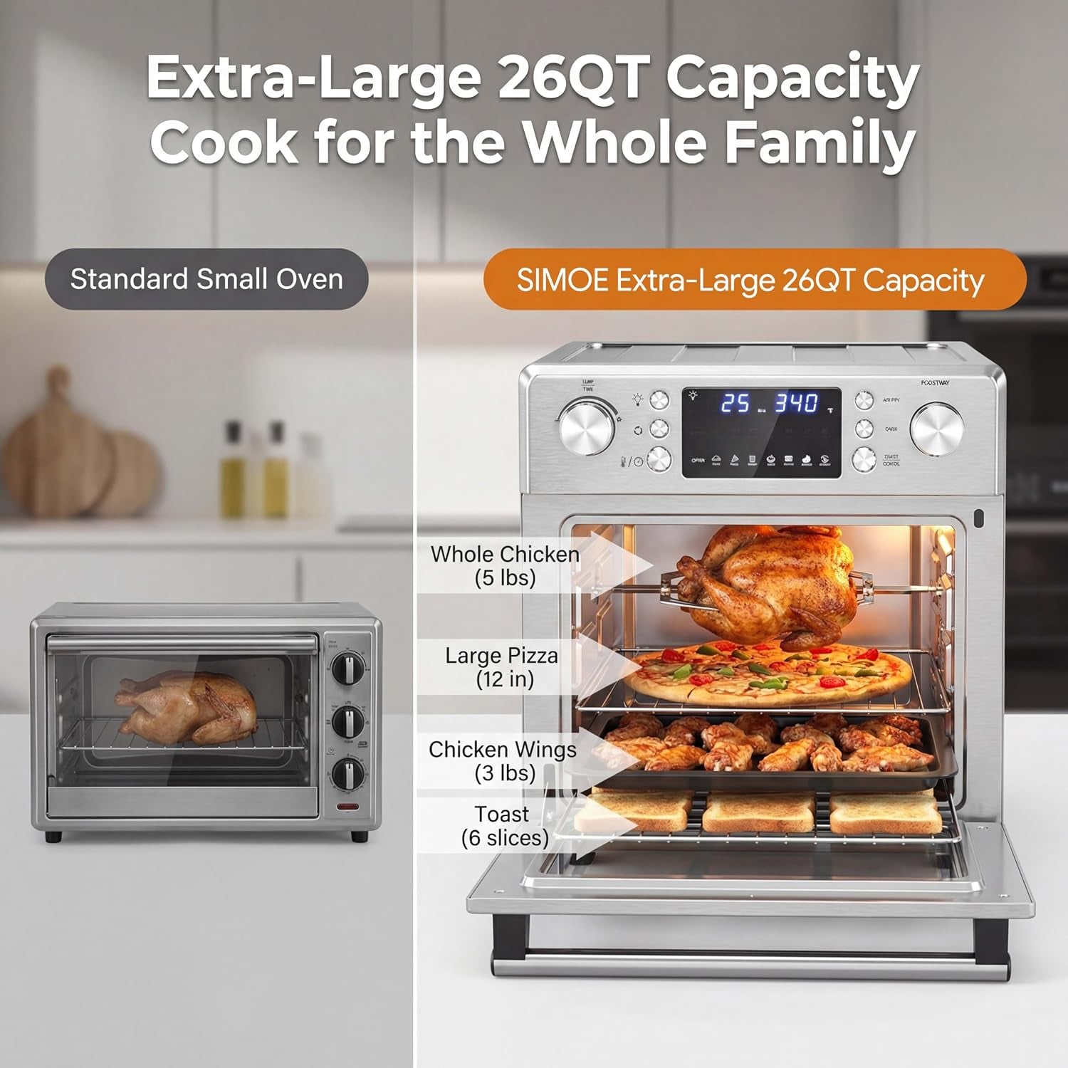14-in-1-air-fryer-toaster-oven-26-qt-stainless-steel-countertop-oven-1700w-convection-oven-with-rotisserie-and-dehydrate-modes-multi-preset-cooker-for-air-fry-pizza-bake-and-family-cooking