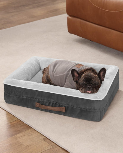 Upvilla Orthopedic Dog Bed XL, Four-Sided Dog Sofa, Washable Cover, Gray12