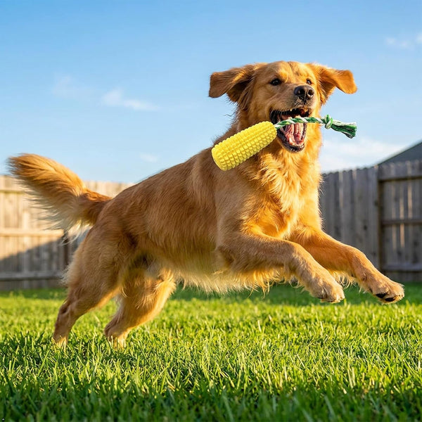 Carllg Dog Chew Toys for Aggressive Chewers, Indestructible Tough Durable Squeaky Interactive Dog Toys, Puppy Teeth Chew Corn Stick Toy for Small Medium Large Breed5