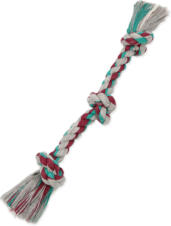 Mammoth Flossy Chews Color Rope Tug – Premium Cotton-Poly Tug Toy for Dogs – Interactive Rope– Dog Chew Toy, Assorted Colors1