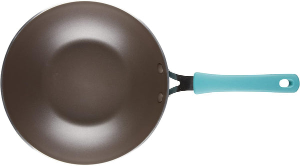 Cook + Create Nonstick Stir Fry Pan/Wok, 10.5 Inch, Agave Blue9