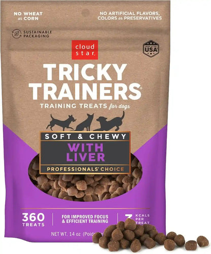 Cloud Star Tricky Trainers Soft & Chewy Dog Treats, Liver, 14 Oz. Pouch1