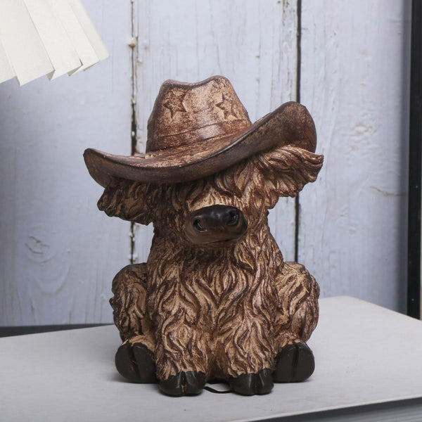 Vintage Western Cowboy Animal Figurine - Resin Decorative Statue with Star-Embellished Hat, Rustic Home Décor Accent for Shelf/Table, Collectible Gift for Western Enthusiasts (NIUZAI)1