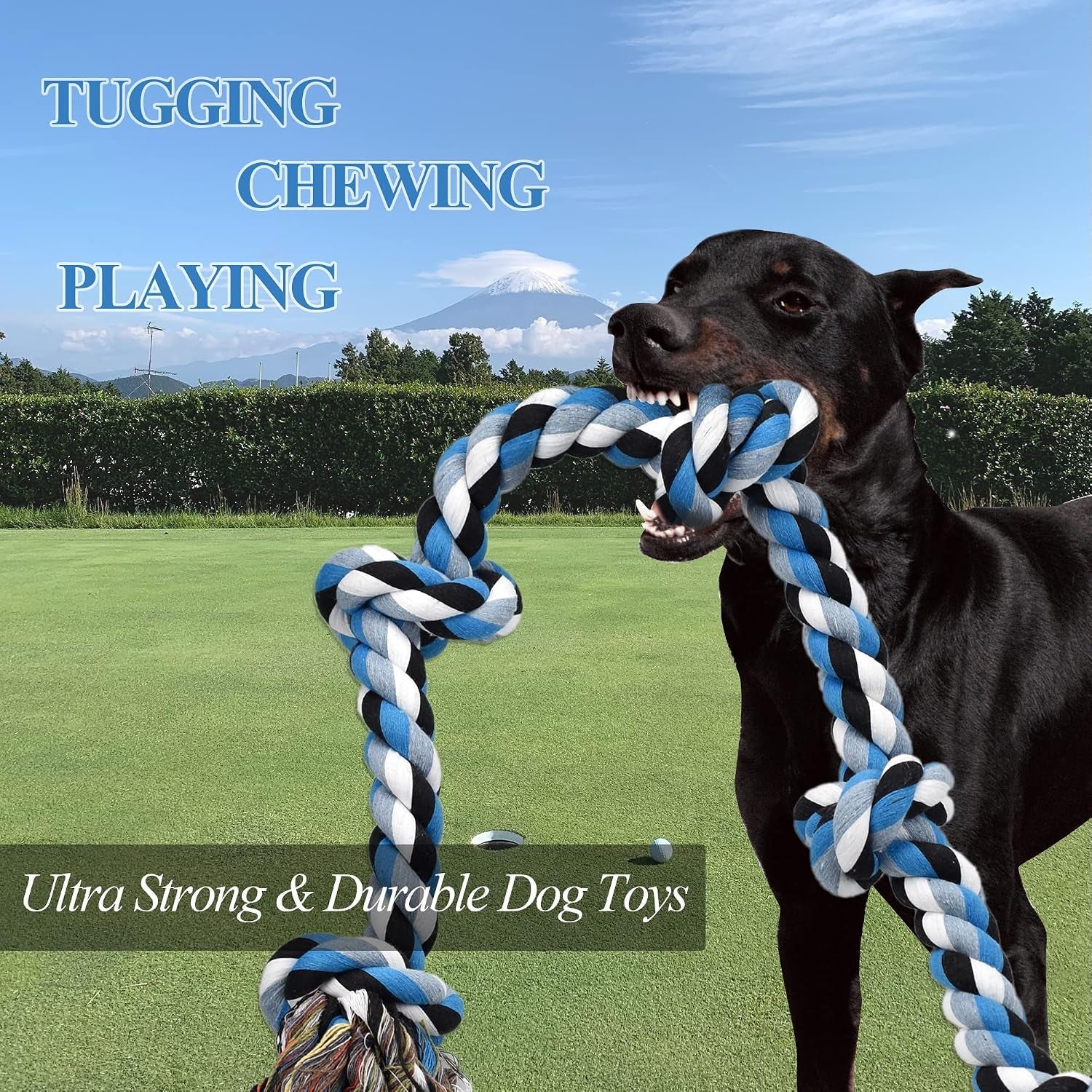 lechong-dog-toys-for-aggressive-chewers-tough-rope-chew-toys-for-large-and-medium-dog-3-feet-5-knots-indestructible-cotton-rope-for-large-breed-dog-tug-of-war-dog-toy-teeth-cleaning