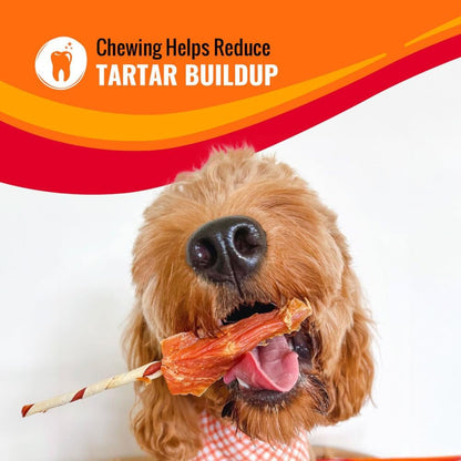 Good ‘N’ Fun Triple Flavor Wings Chews for All Dogs, 12 Ounces, Treat Your Dog to Long-Lasting Chews Made with Chicken, Pork Hide and Beef Hide, Pack of 26