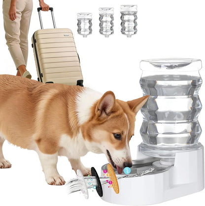 RIZZARI 8L Gravity Dog Water Dispenser: Stainless Steel Bowl Anti-Splash | Wide Mouth Easy Cleaning/ Dishwasher Safe/No Electricity Needed/ Filtered Fresh Water / Multi-Pet Homes11