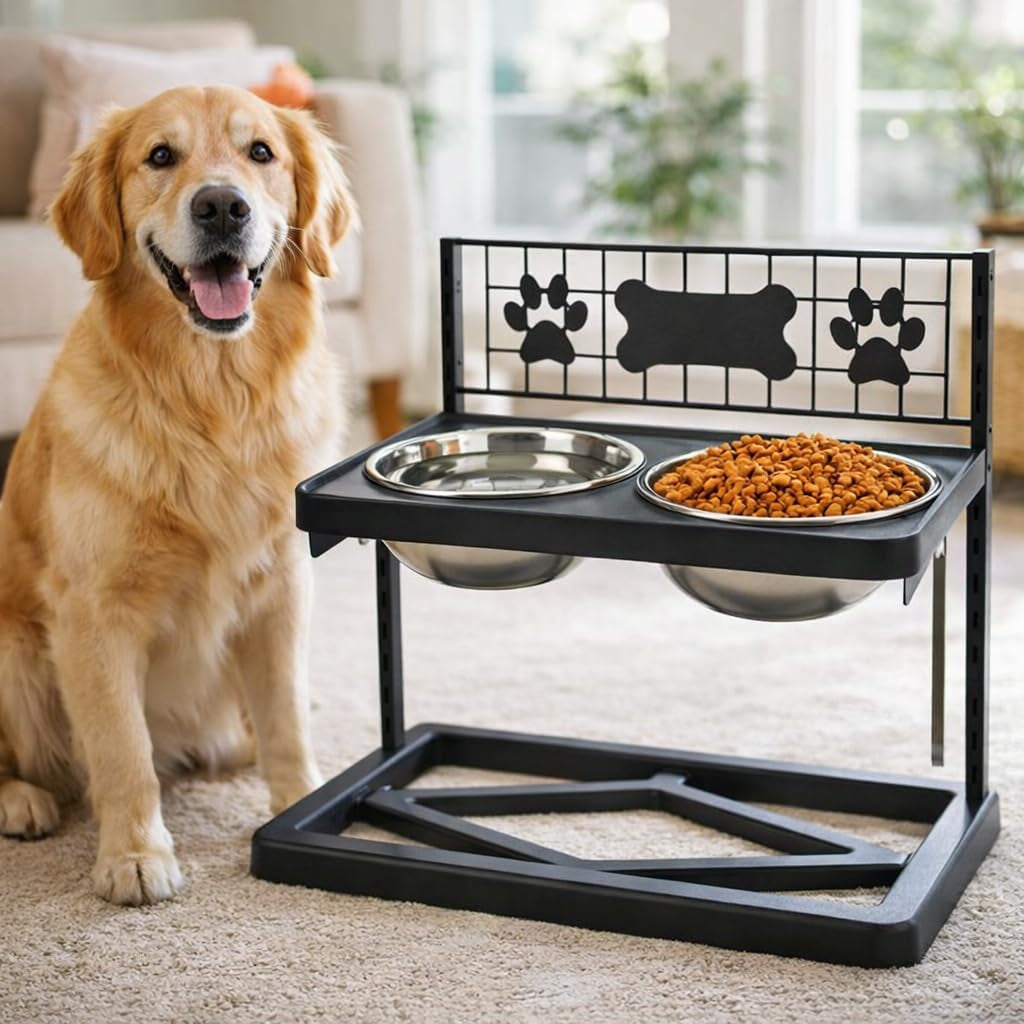 elevated-dog-bowls-raised-pet-feeder-adjustable-dog-bowl-stand-with-stainless-steel-bowls-and-abs-frame-double-dog-feeding-station-with-paw-print-bone-decor-for-medium-large-dogs